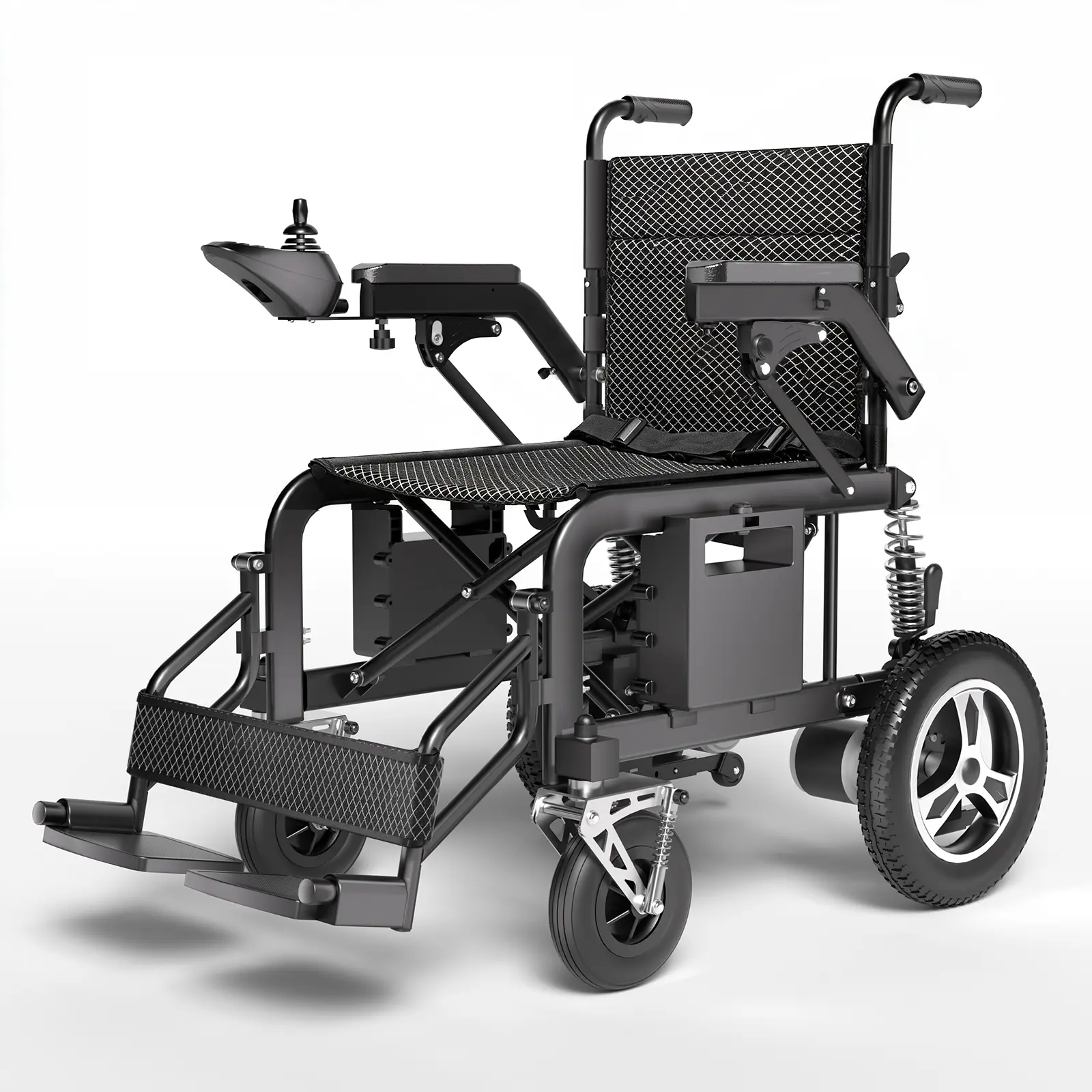 [2026 Upgraded] HASSKY Electric Wheelchair for Adults, 25-Mile Long Range with Dual 12Ah Batteries, 700W Motor, 350 lbs Capacity, Front & Rear Suspension, Foldable All-Terrain Power Wheelchair，Multiple styles