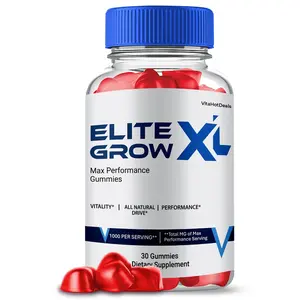 Elite Grow XL Gummies for Men, Max Strength, EliteGrow XL Supplement (1 Pack)