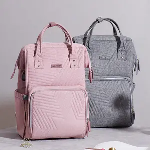 Quilted Diaper Bag Backpack – Stylish, Durable & Fully Organized for Parents on the Go