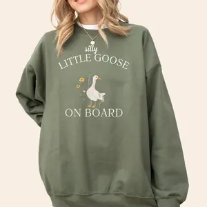 Silly Goose Pregnancy Announcement Shirt, Funny Goose Bump Pregnant Sweatshirt, Maternity Clothing Gift, First Time Mom Gifts, New Mom Shirt