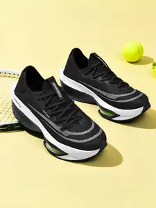 Breathable Comfort Sporty Athletic Sneakers, Lightweight Textile Upper, Rubber Sole, Anti-Slip, Medium Width, All Seasons, Casual Daily Wear, Sports Sneakers