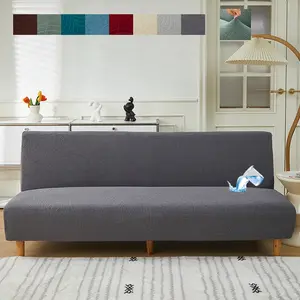 1PC【All Seasons Universal·Stretch Full Cover】Foldable Sofa Bed Cover Easy - to - Wash Slip - Resistant Protective Cover, Suitable for Small - Size Living Room/Balcony, Multi - Use, 3D Jacquard Weave, Elastic Sofa Slipcover