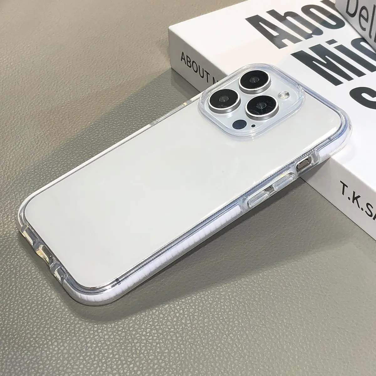 Phone case for iphone 17 16 15 14 13 12 11 Anti-Scratch/Fingerprint/Yellowing Phone Cases, cute phone cases,High Transparency Acrylic Back, Colorful Inner Edge & TPU Soft Edge, Shockproof Drop Protection