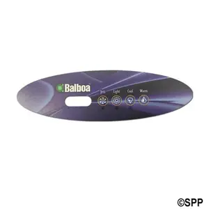 Balboa  4-Button Spa Side Overlay - Jets, Light, Cool, Warm