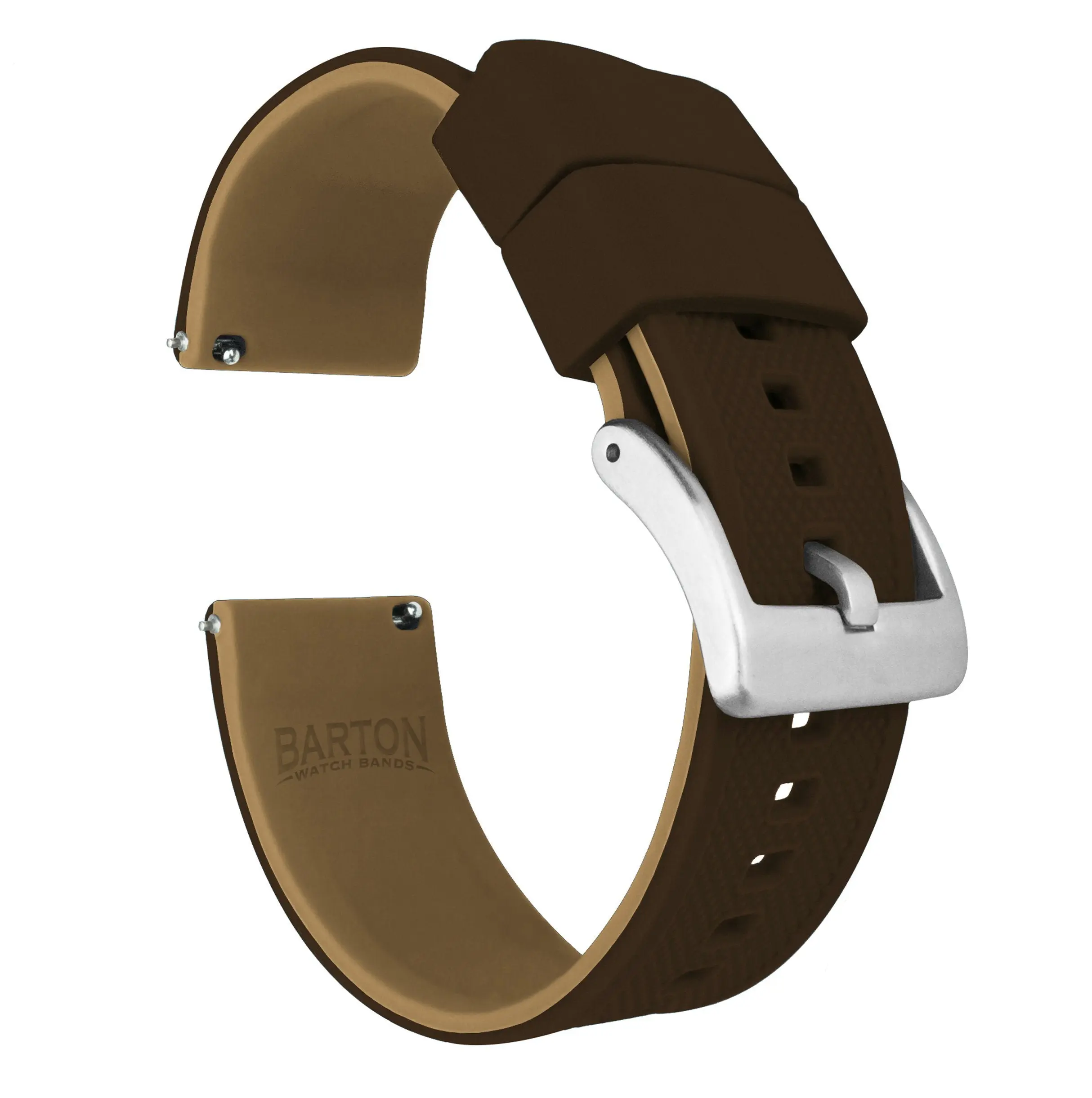 Amazfit GTR 4 & GTR 3 Pro Elite Silicone Brown Top Khaki Bottom Watch Band