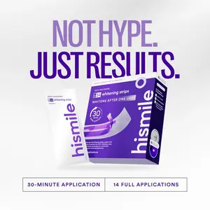 Hismile V34 Whitening Strips, Teeth Whitening Strips, Purple Tooth Whitening, Combining Whitening and Colour Correction