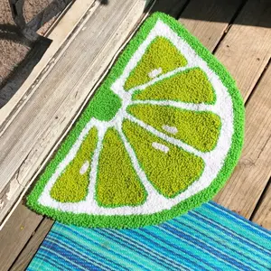 Handmade Lime Rug