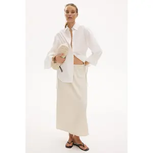 H&M Crinkled drawstring skirt