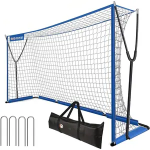 Soccer Goal, 12x6 ft Soccer Goals Net for Backyard with Ultra  Outward Angled Metal Frame, 7-ply Tetoron, Portable Carry Bag - Easy Set Up for Youth & Adult Indoor Outdoor Practice