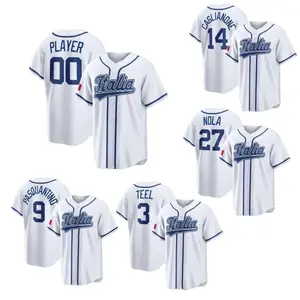 Full Print Team Italy Baseball Jersey Jersey, Print Team Italy 2026 Baseball Jersey, Sport Jersey for Men and Women, Baseball Jersey Style