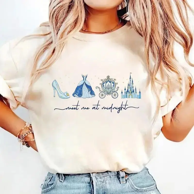 Meet Me at Midnight Sweatshirt & Tshirt, Fairytale Carriage Inspired Sweater, Magical Princess Party Graphic Shirts, Cute Girls Trip 2026 Gift