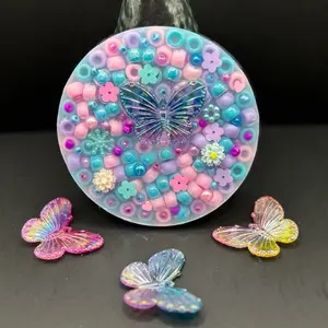 Butterfly Delight Silicone Picky Pad Fidget Toy - Skin Picking Tool for Stress Relief and Relaxation, ADHD & Anxiety Fidget, Skin Picking Tool for Relaxation pop it Handmade Sensory Grippie Set