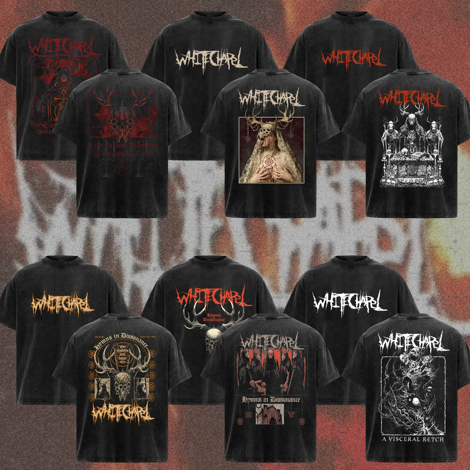 [COLLECTION] Whitechapel Band T-Shirt, Brutal Deathcore Graphic Tee, Dark Apocalyptic Metal Shirt, Heavy Gothic Chaos Aesthetic Merch, Gift for Fans, Unisex Merch for Men & Women