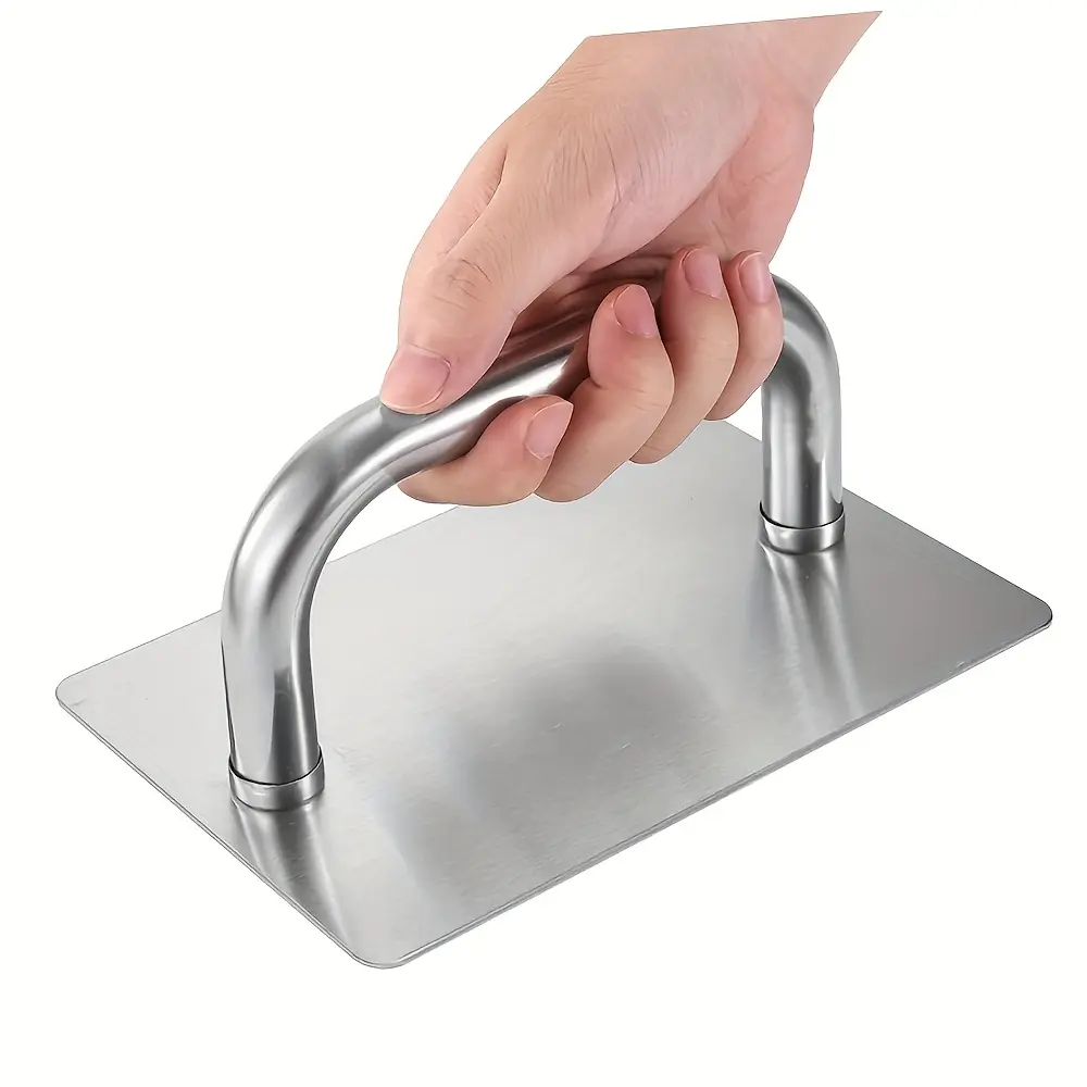 Stainless steel leveling device 1pc Faridabio Stainless Steel Dough Compactor with Handle, Kitchen Baking Tool for Pastries, Pies, Cookies, Food Safe, Durable, Uncharged