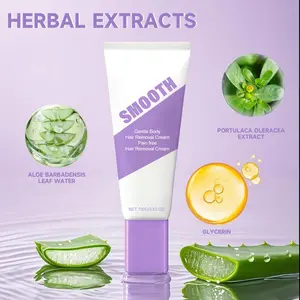 Bikini Pain-Free Body Care Hair Removal Cream, Hypoallergenic Formula, Gentle, Soothing & Fast-Acting, Citrus Scent, Aloe & Hyaluronic Acid, for Men & Women