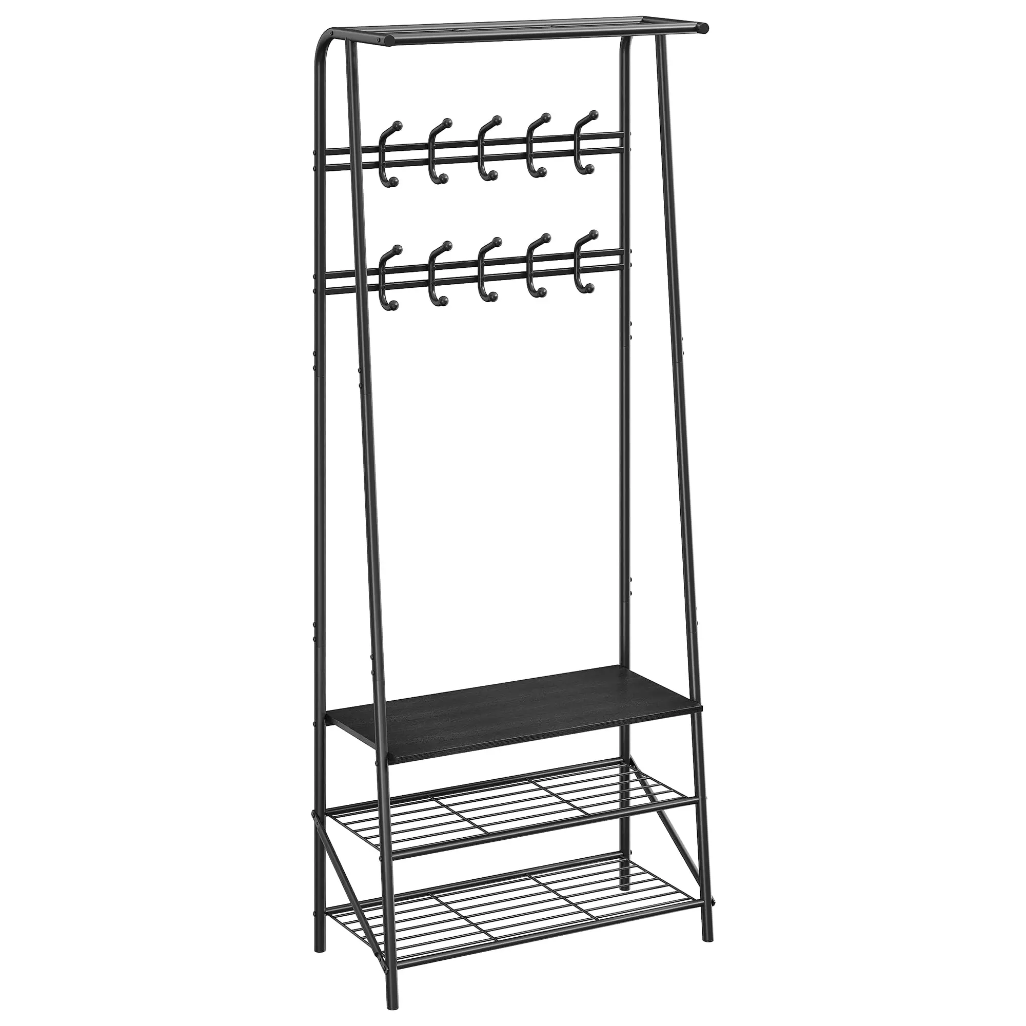 Double Row Hook 60 Width Black