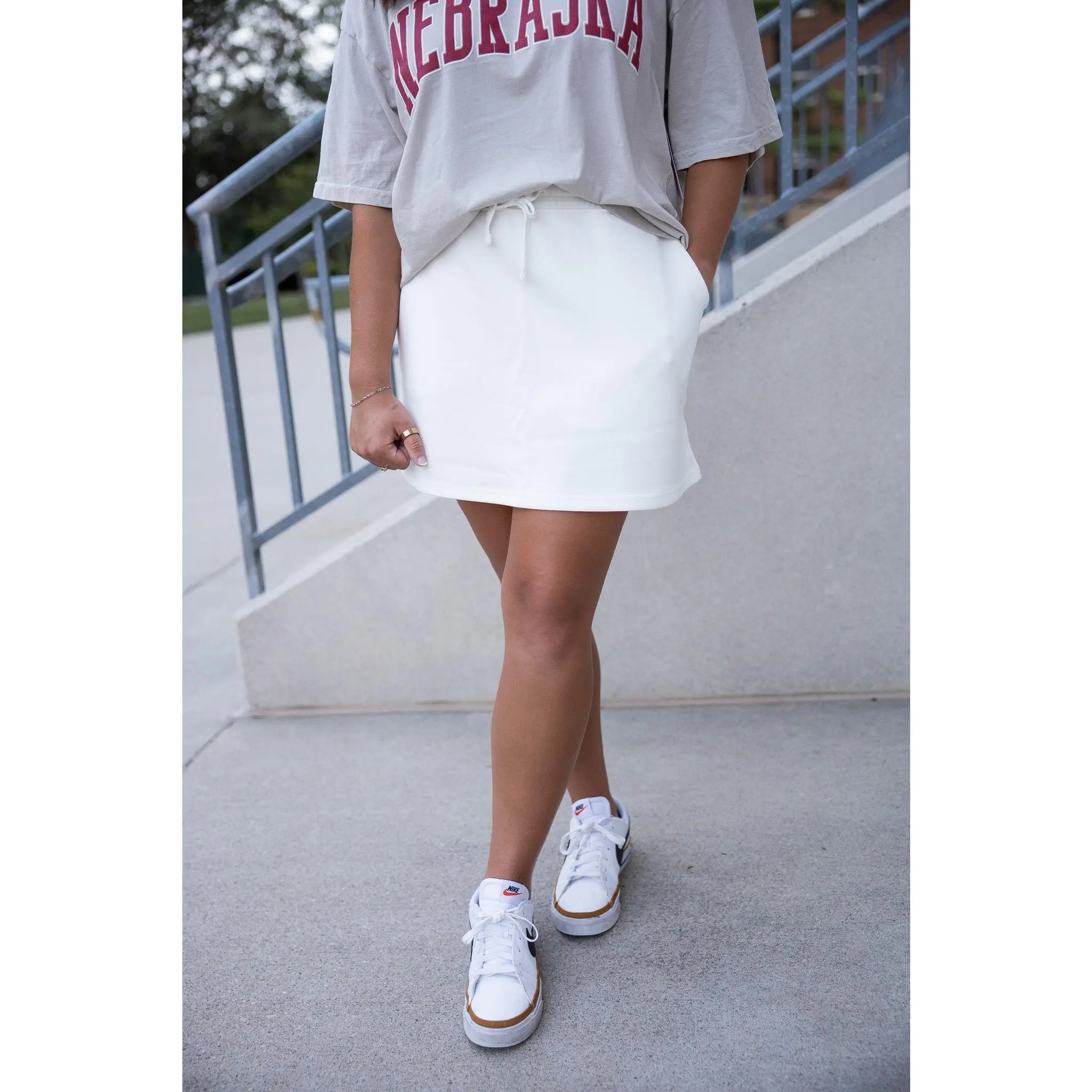 Sadie Scuba Skort - Ivory