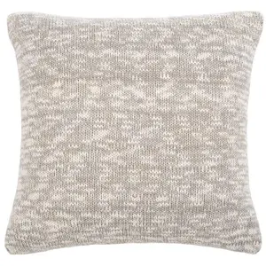 Ralen Knit Pillow - Light Grey/Natural/Gold Lurex - 20"X20" - Safavieh