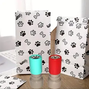 Paw Pattern Stamp, 2 Counts/set Creative Paw Pattern Stamp, Daily Record Stamp, Office Stationery & Supplies for Home School Office