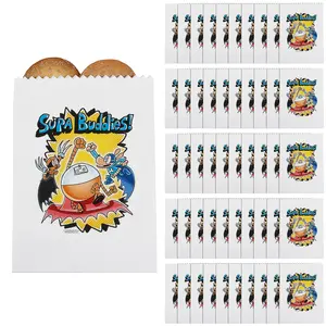 Oriental Trading Dog Man Supa Buddies! Paper Treat Bags, 5 3/4" x 8" Bulk 50 Pcs