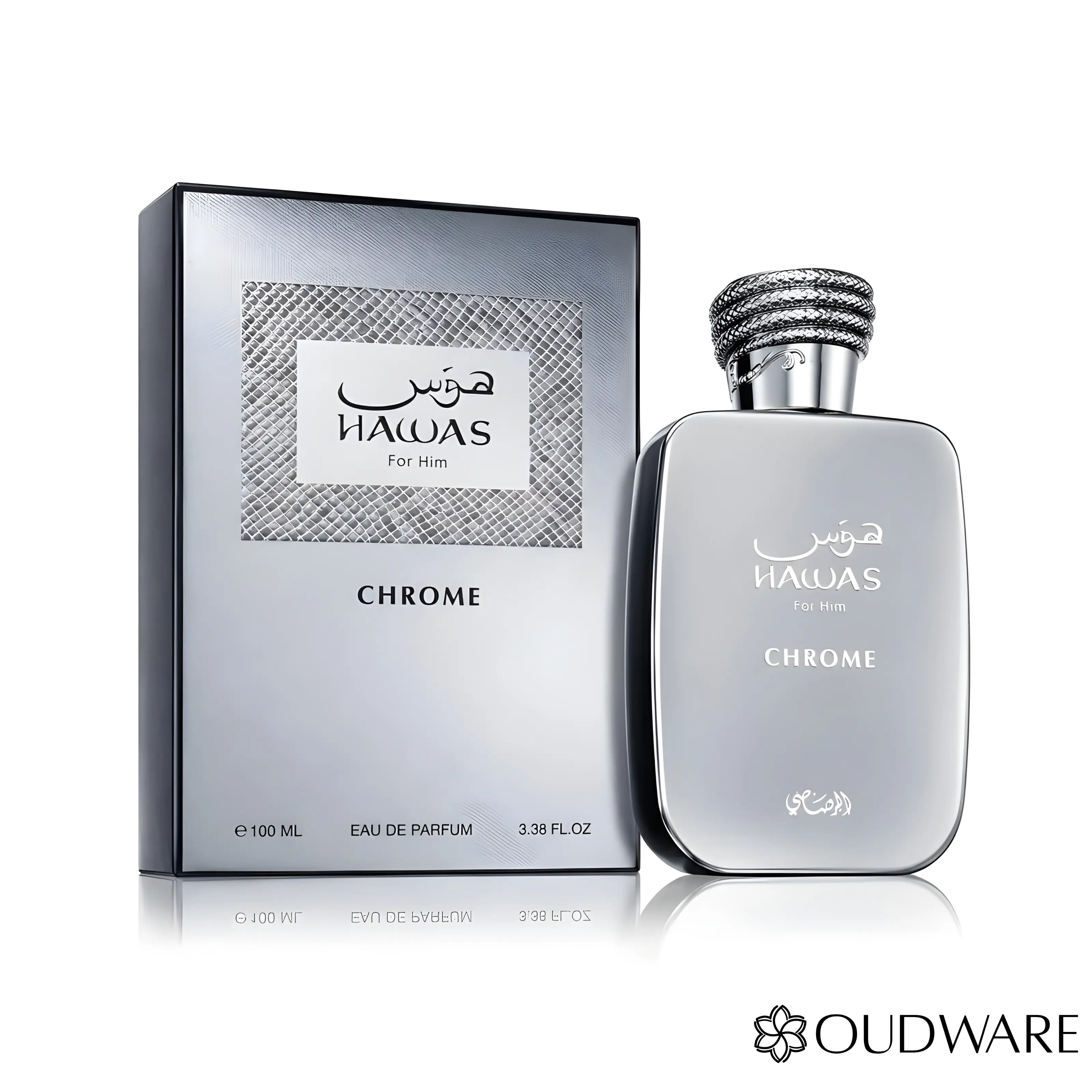 Rasasi Hawas Chrome Eau De Parfume 100ml (3.40z) - Men's Fragrance