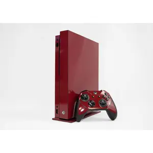 Bold Burgundy - Vinyl Decal Mod Skin Kit by  - Compatible with Microsoft Xbox One X (XB1X)