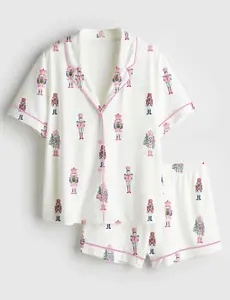 Nutcracker Pink Christmas Cute Holiday Nutcracker Pajama Set For Women, Gift For Her, SoftLounge Pajamas, CozyDream Set, Gift For Lover.