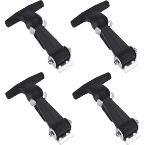 4 Packs Rubber Flexible Hasp T-Handle Draw Latches (Style 1..)
