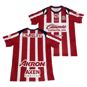 Chivas de Guadalajara Home Soccer Jersey Short Sleeve Jersey Quick Dry