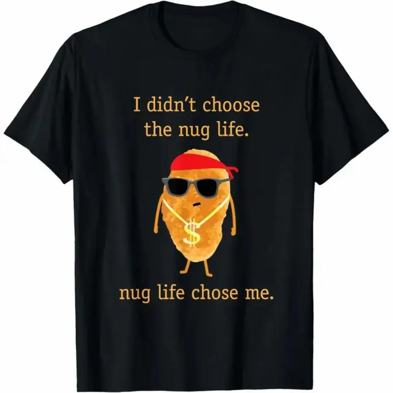100% Premium Cotton graphic tees Funny Nugget Shirt, Nug Life, Chicken Nugget Tshirt T-Shirt Soft Prints