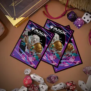 Foundations Ajani 100ct DECK PROTECTOR® Sleeves Light for Magic: The Gathering