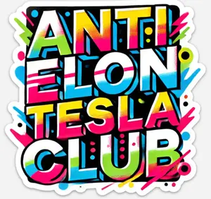 Anti Elon Musk Tesla Club Car Magnet