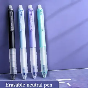 4/8pcs, retractable eraser pens, 0.5mm black/blue erasable gel pens, quick-drying erasable pens and erasers, back to school season, school supplies, cute stationery, school colors, stationery, writing pens, Disappearing Ink Pens