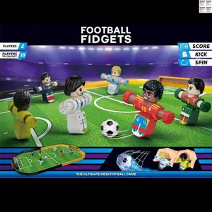 Desktop Football Battle Toy, Precision Control, Dual Player Stress Relief, Supports Scoring, Kicking, Indoor Interactive Board Game Toys, soccer toys, soccer board game, soccer goal, Soccer Goal Net, soccer games for kids