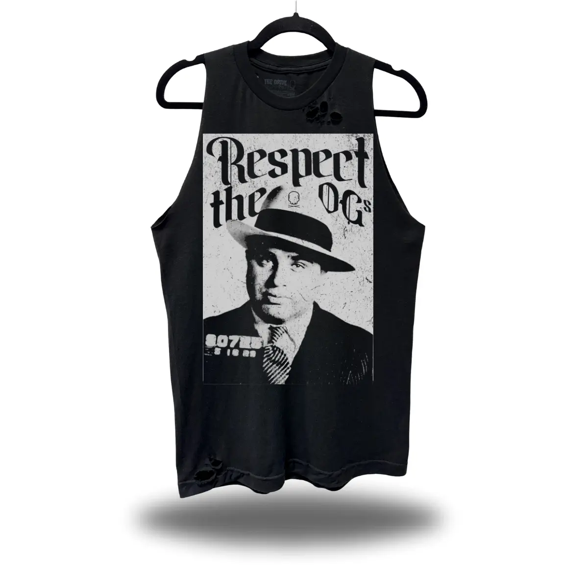 TheDriveClothing Al Capone Road Rash Tank Top – Y2K Streetwear Graphic Tank, Vintage Outlaw Fashion, TikTok Viral Biker Style, Grunge Goth Aesthetic, Urban Summer Festival Outfit