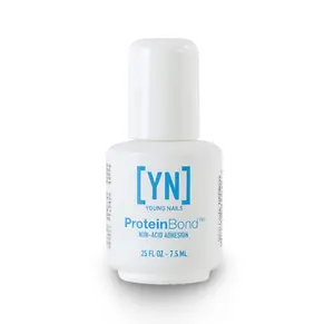 Young Nails Protein Bond - Non-Acidic Nail Primer, Enhanced Adhesion for Gel Polish & Acrylic, Nail Dehydrator, PH Bonder for Gel Nails, 0.25 oz