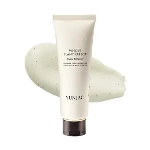 YUNJAC Whole Plant Effect Foam Cleanser (4.23 oz) - Gentle Creamy Matcha Foam Cleanser. Gently Removes and Cleanses. Hydrate and Soothe Skin.