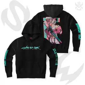 SUPREMExWARRIORS "RISKNOUGAT 19" Cyberpunk Hoodie