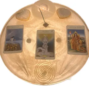 Angelic Messages Tarot Table - Perfect for Divination and Meditation Crystal Decorative