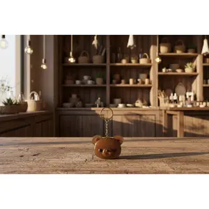 Teddy Bear Resin Keychain