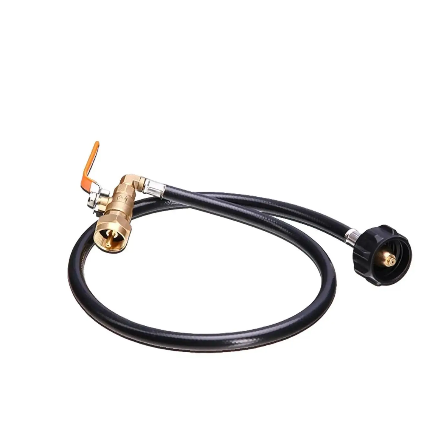 3FT Propane Refill Adapter Hose with Safety Shutoff Valve, Refill Adapter for 1 lb Propane Tank, Essential For Outdoor Adventures