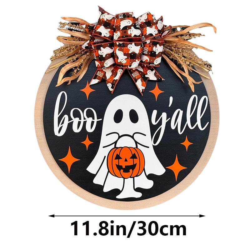 Halloween Front Porch Decor 2026, Halloween Door Sign, Fall Front Door Decor, Farmhouse Porch Home Decoration，Housewarming gift.