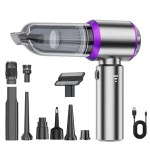 Cordless Car Vacuum, Portable Air Dust, 3 Gear Adjustment Car Accessories, 21000PA High Suction (Silvery purple), Daily Easter Mother Father's Day Gift