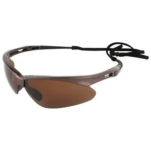 KleenGuard Nemesis Polarized Safety Glasses with Brown Frame and Brown Lens