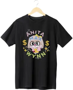 DRAKE Anita Max Wynn Men's/Womens Unisex T-shirt. Crew Neck Cotton Casual Black