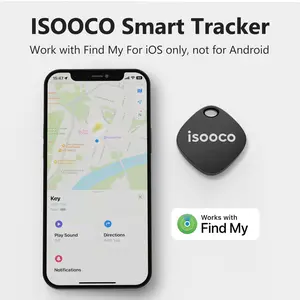 ISOOCO IS2401 Apple Air Tag Finder [MFI Certified] for IOS Findmy App Key Finder Tag Pets Finder Collar iPhone 17 Promax Vehicles Tracking GPS Item Finder Christmas Gift for Kids Backpack