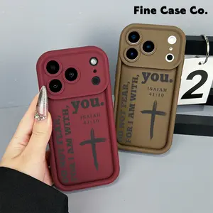 Isaiah 41:10 Christian Bible Verse Religious Quote Soft Phone Case for iPhone 17 Pro Max 16 15 14 13 12 11 Samsung Galaxy S25 Ultra S24 Plus S23 Shockproof Protective Cover Faith Inspired Minimalist Design
