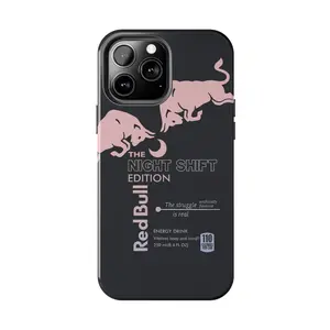 Red Bull Energy Drink Inspired Edition Case - Reflective Holographic Design for iPhone 17 - 11 Pro Max Plus Mini X XR XS 7 8 Plus or SAMSUNG GALAXY S25 - S21 Ultra Plus