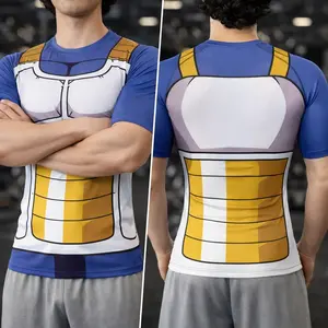 Vegeta Suit Short Sleeve Compression Rashguard