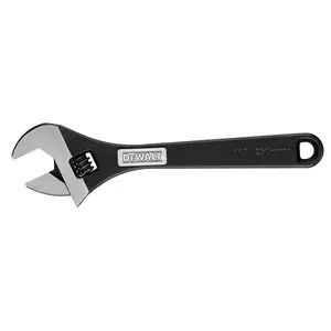 212 MAIN Adjustable Wrench (Dewalt 2333177) - 10 in. Size, 1.38 in. Max Opening, SAE/Metric Compatible, Laser Markings, Steel Construction, Hand Tools
